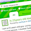 Yahoo! Answers Messenger plugin with panel tray pulled out